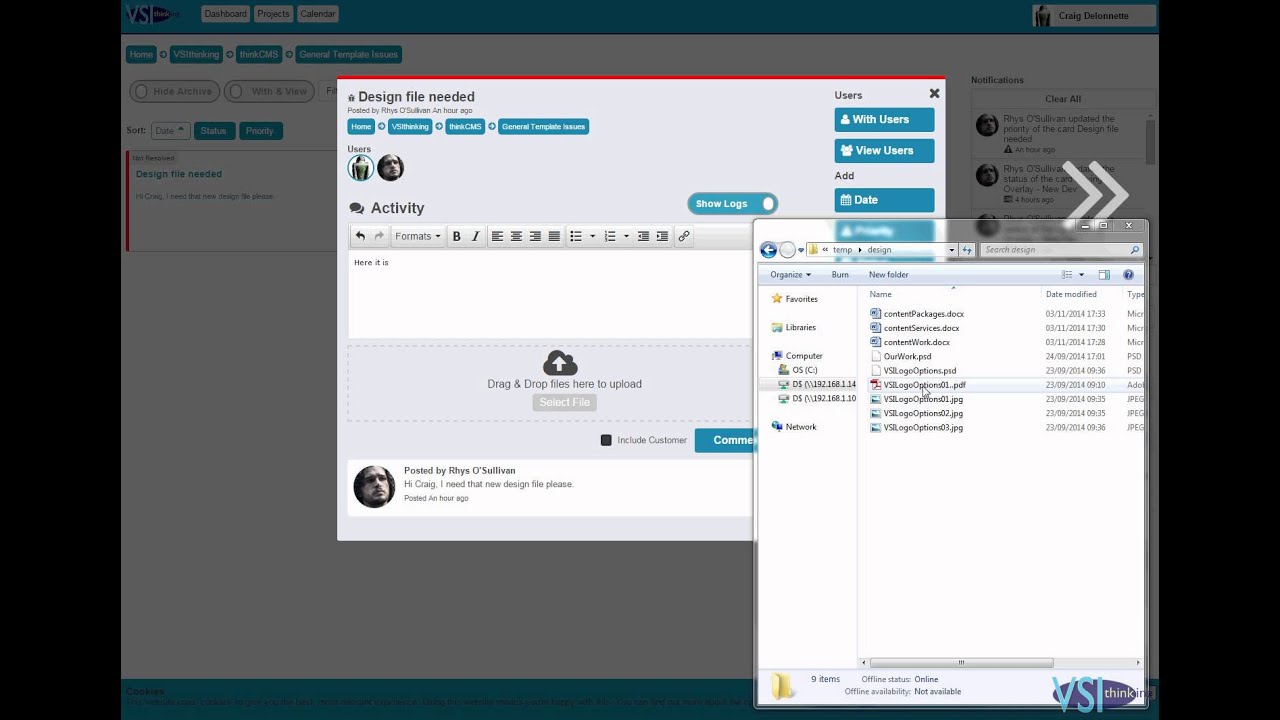 Think Project Login Notifications on thinkPROJECT - YouTube