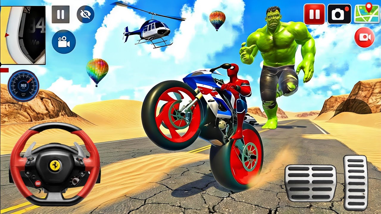🦚Indian Thift Simulator 🥰Spiderman Became Escape From Hulk🌟3D Game🎊 Lot's of Police Car Android Game