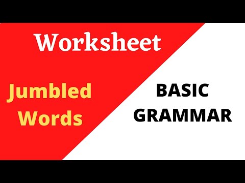 Rearrange the Jumbled Words to make a meaningful sentences/Class 6 cbse ...