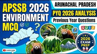 Environment MCQ for 𝐀𝐏𝐒𝐒𝐁 𝐆𝐊 𝐏𝐘𝐐 𝟐𝟎𝟐𝟔 | Previous Year Questions Analysis #apssbpyq DAY 02