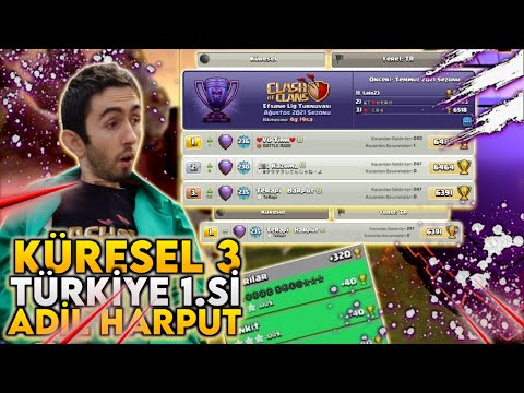 DÜNYA 3.SÜ TÜRKİYE 1.Sİ ADİL HARPUT KONUĞUMUZ - ANLATIMLI TÜM SALDIRILARI - CLASH OF CLANS