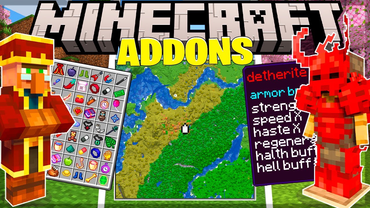 🔥TOP 5 ADDONS SURVIVAL para o SEU MINECRAFT MCPE/BEDROCK 1.21+🔥