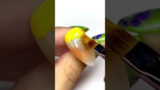 candy corn nail tutorial - beginner friendly Halloween nails