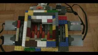 High-Torque LEGO Power Functions Paper/Garbage Shredder.