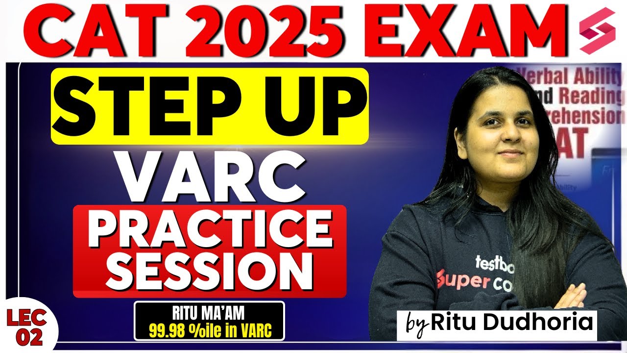 Practice Session For CAT VARC | CAT 2025 VARC Preparation | CAT 2025 Preparation By Ritu Dudhoria #2