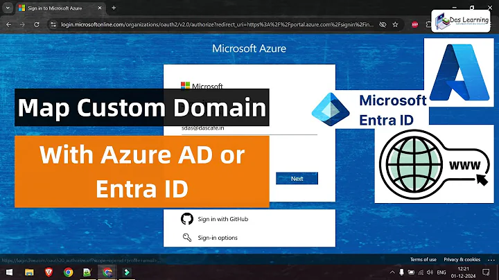 How to map Custom Domain with Azure AD | Microsoft Entra ID with Custom Domain and Users