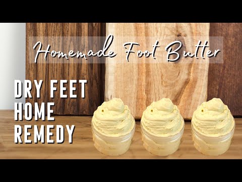 Make Homemade FOOT BUTTER with LAVENDER and LEMONGRASS Scent!