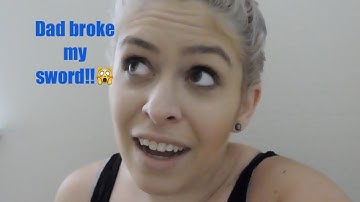 Dad broke my cosplay!! - Sword Tutorial part 2