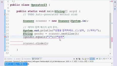 Webjjang JAVA 03-06 조건삼항연산자(웹짱과 함께하는 자바)