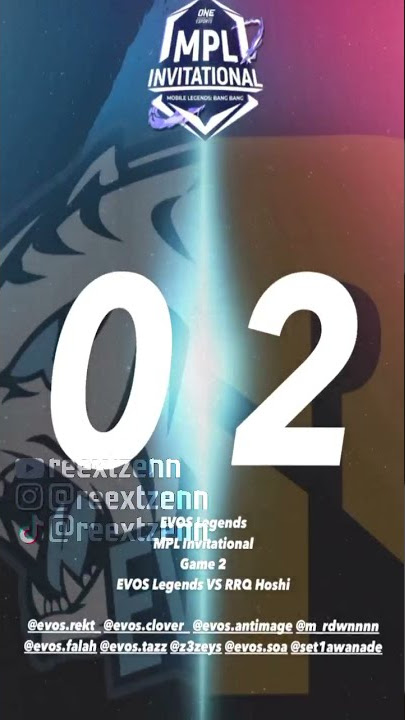 HASIL EL CLASSICO DI MPLI SEASON 3 | STORY WA EVOS X RRQ MOBILE LEGENDS