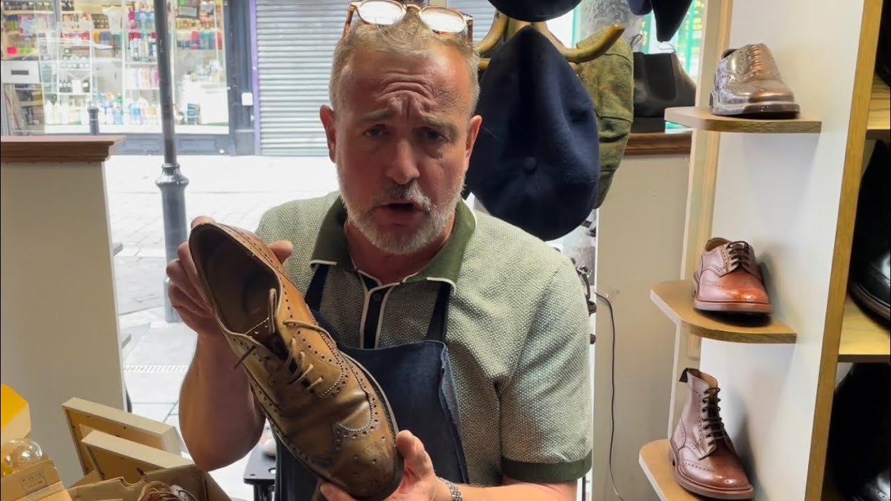 Custom Grade Church’s Repair | Vintage Shoe Sent By YouTube Viewers For Leather Sole & Restoration