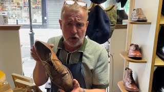 Custom Grade Church’s Repair | Vintage Shoe Sent By YouTube Viewers For Leather Sole & Restoration