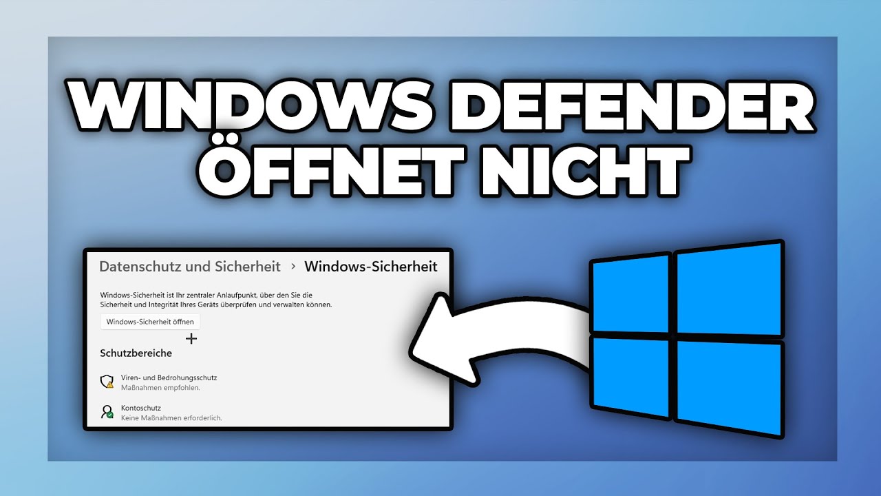 Windows 11 Sicherheit Defender öffnet nicht - sie benötigen eine neue App beheben