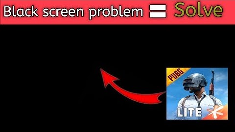 Black screen problem in Pubg Mobile lite || Tiger Op