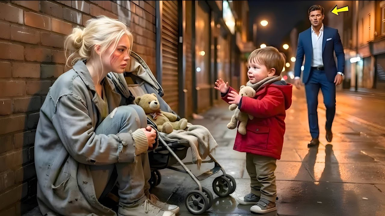 Un hombre rico ignoró al mendigo, hasta que su hijo se detuvo, miró hacia atrás y dijo: "Papá, esa e