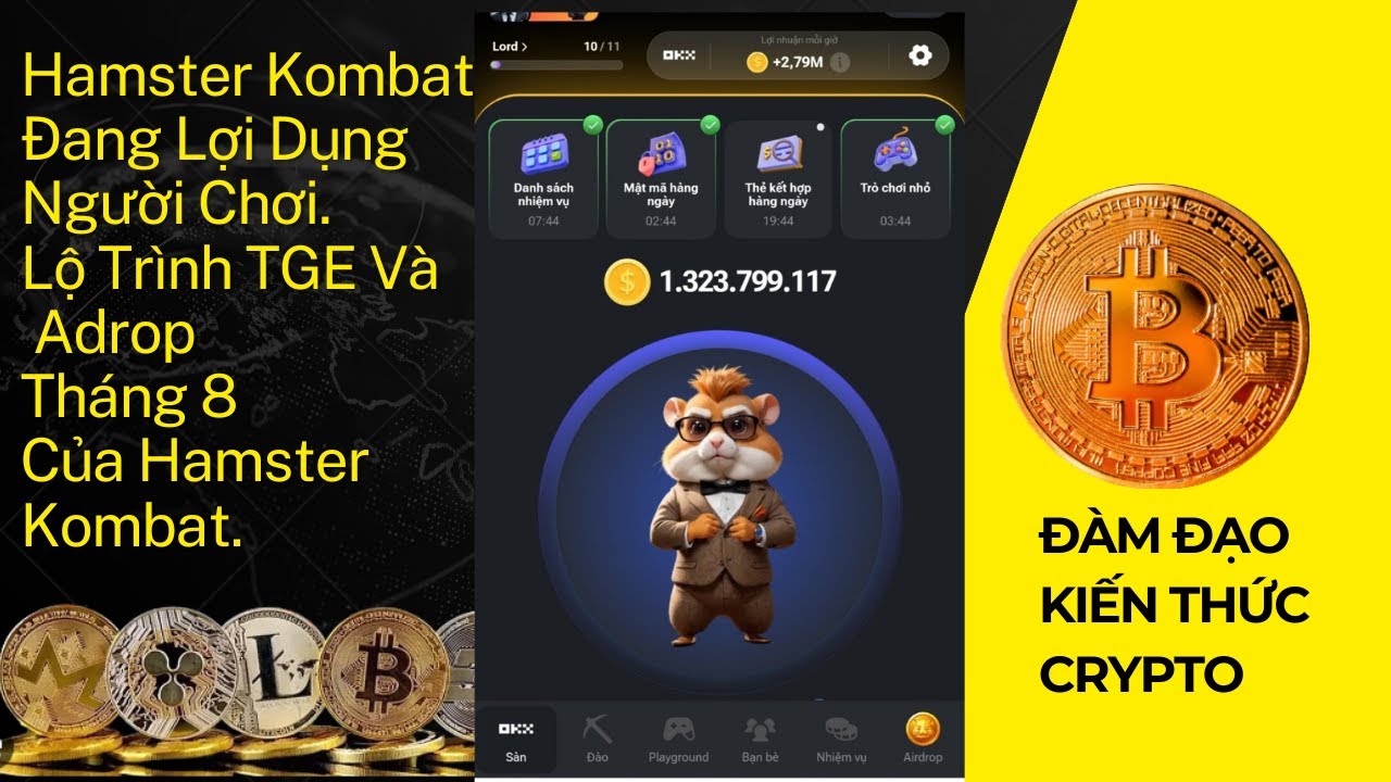 Hamster Kombat Đang Giỡn Người Chơi: Lộ Trình TGE Và Adrop Tháng 8 Không có ngày Adrop Cụ Thể.