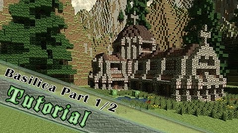 Minecraft Tutorial: How To Build A Dwarf Style Basilica / Church ( Part 1/2 )