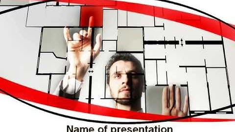 Architect on Work PowerPoint Template by PoweredTemplate.com