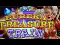 $200 VS HIGH LIMIT EUREKA TREASURE TRAIN Slot Machine BIG WIN