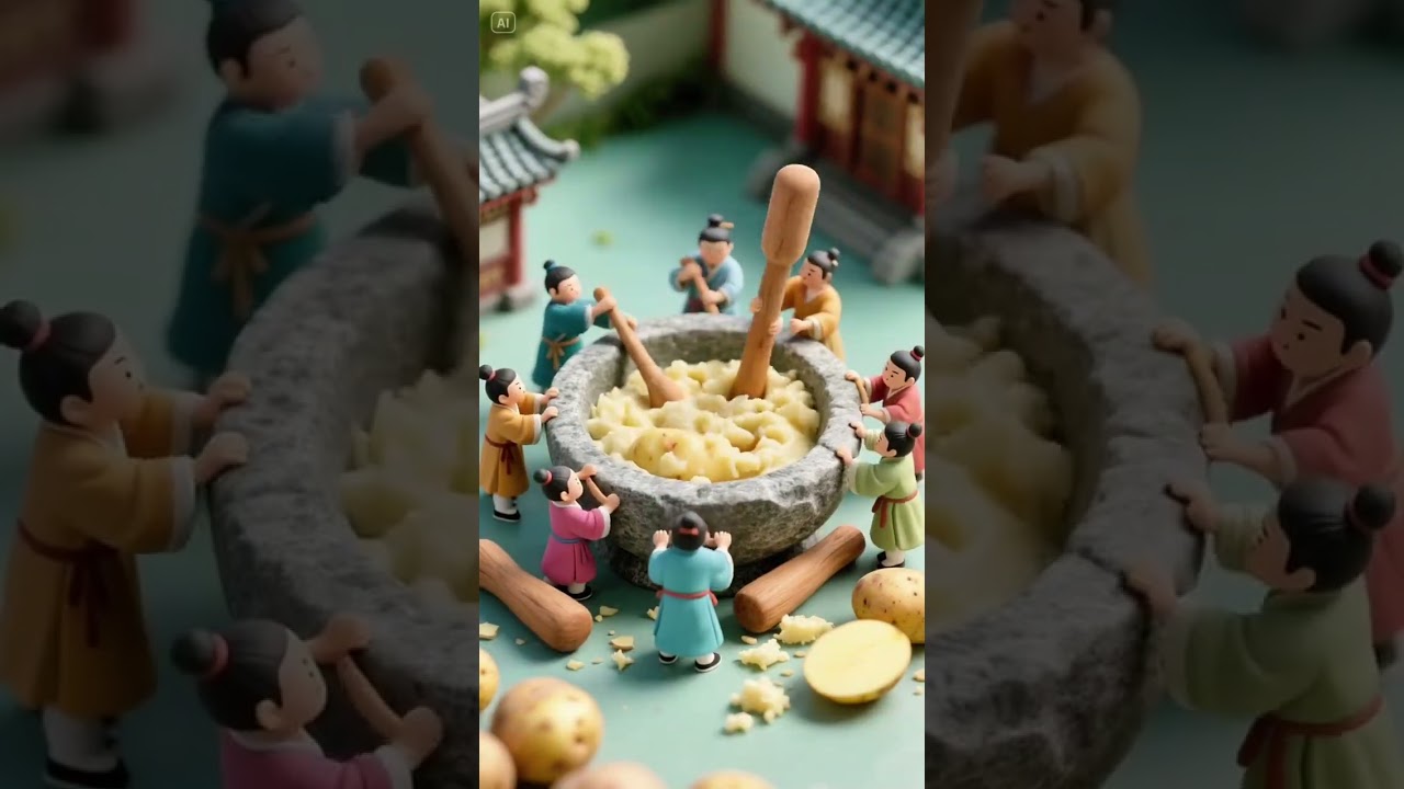 Today, the little cuties in Lilliput are going to make potato pancakes.