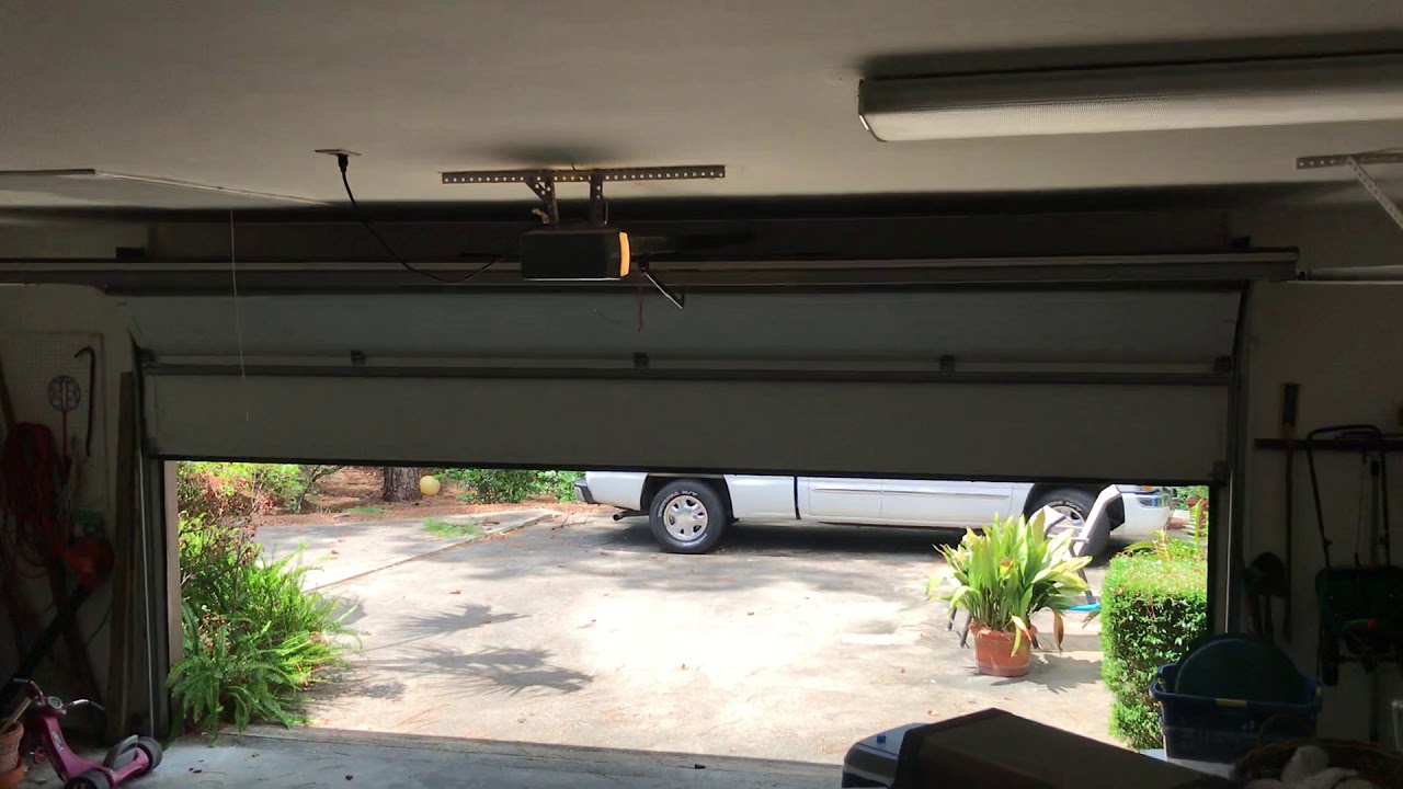 Genie intellicode garage door opener - YouTube