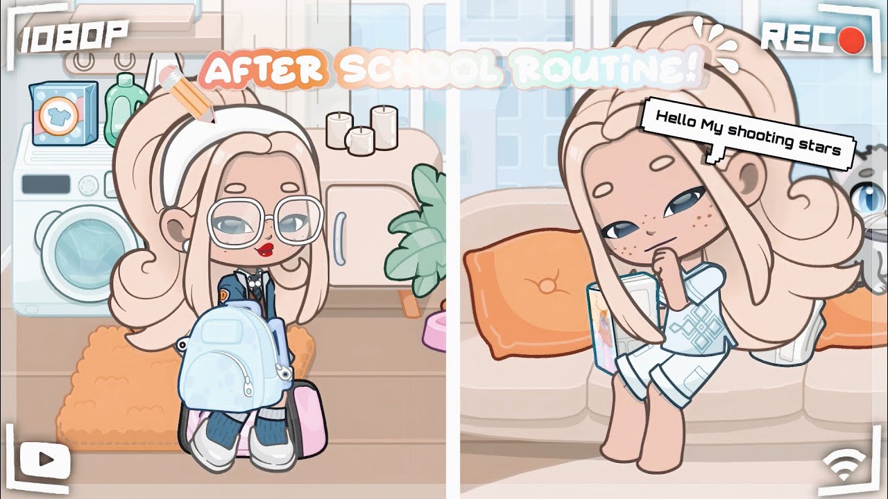 After school routine! ~aesthetic & preppy~ *w out/voice🔇* ~Short video~ Dopples world 🌎⭐️✏️