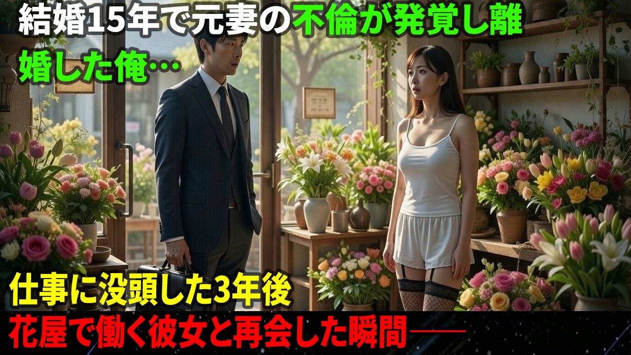 15年連れ添った妻の裏切りで離婚…必死に働いた3年後、花屋勤務の元妻を見つけた俺の選択とは