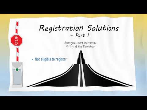 Georgian Court University:  Registration Solutions Part 1 