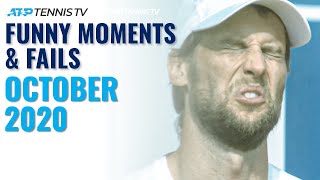 Funny ATP Tennis Moments \& Fails: October 2020