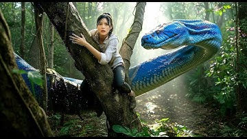 A Girl Alone Surviving In The Forest | Epic Jungle Battle Giant Python vs Crocodile