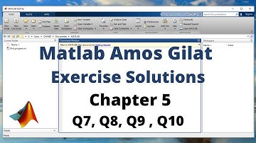 15b: Matlab Amos Gilat Chapter 5 Exercise Solutions Question 7, 8, 9 and 10 | Matlab with Nashi