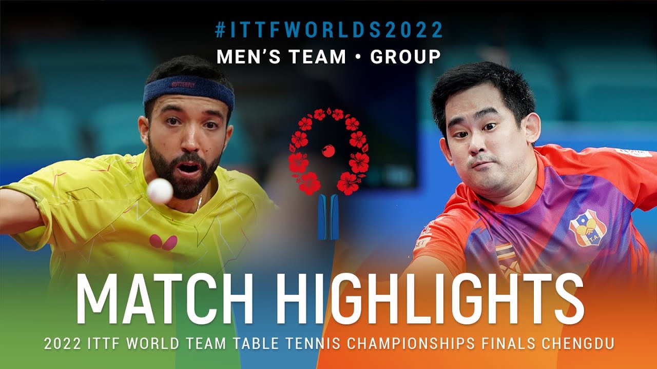 Highlights | Daniel Gonzalez (PUR) vs Phakpoom Sanguansin (THA) | MT Grps | #ITTFWorlds2022