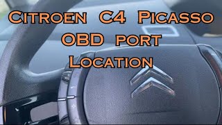 Citroen C4 Picasso OBD port location
