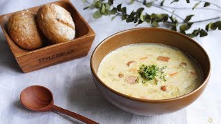 具沢山コーンクリームスープ のレシピ 作り方【365日のパンとスープ】