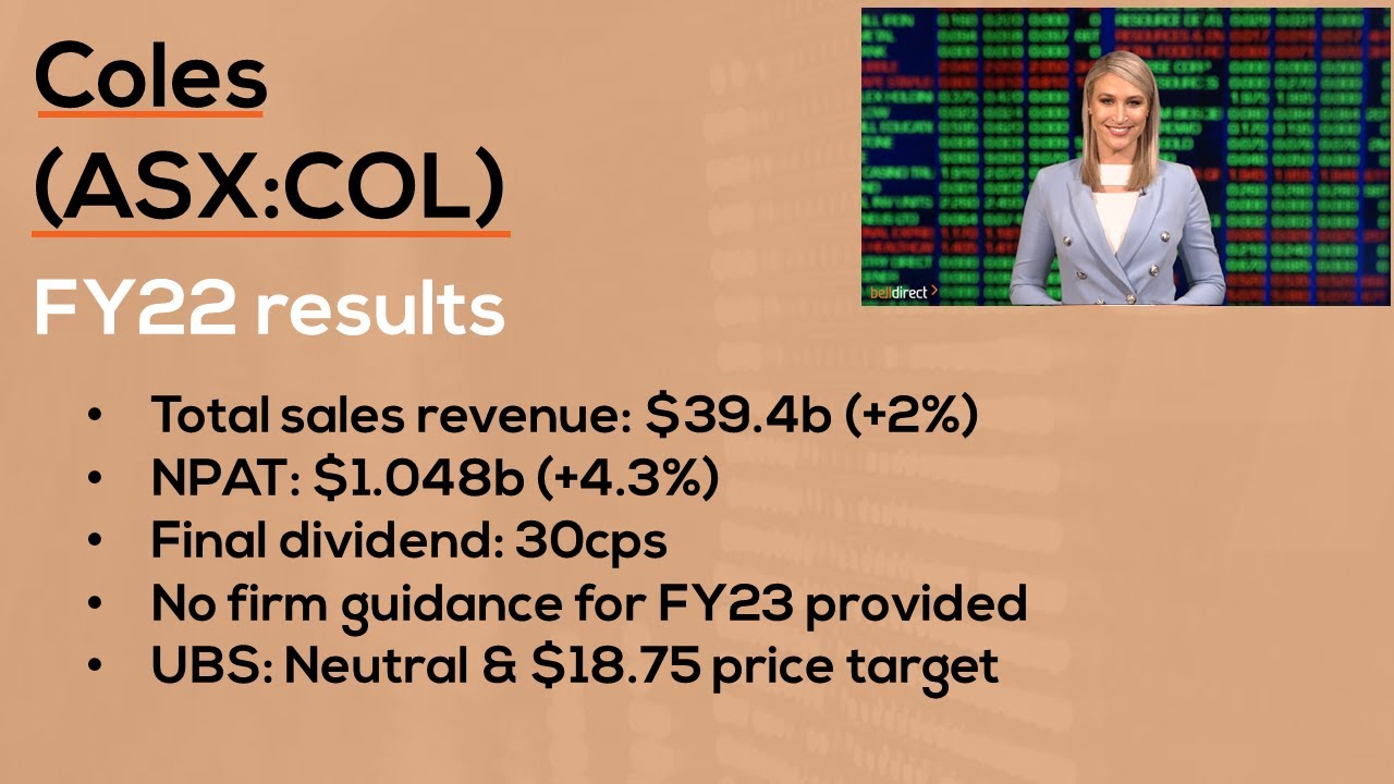 Coles Slides On Lack Of FY23 Guidance Coles ASX COL YouTube Coles Slides On Lack Of FY23 Guidance Coles ASX COL YouTube
