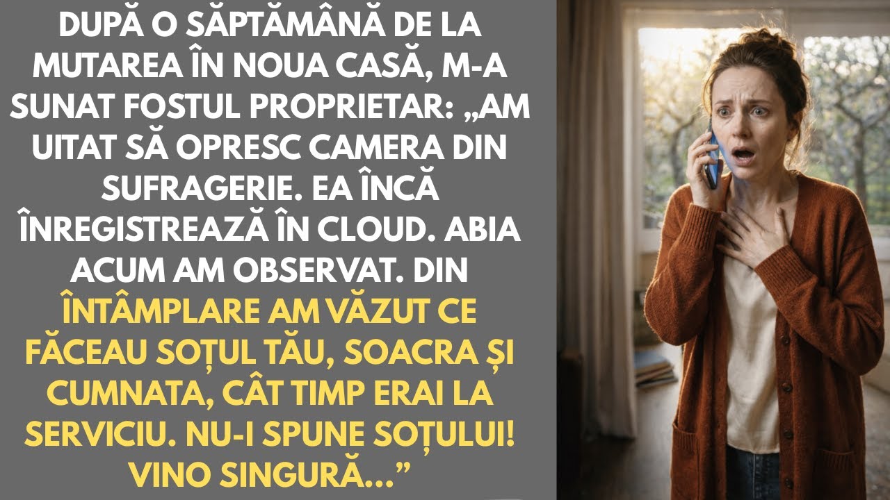 După mutare, m-a sunat fostul proprietar: „Să nu-i spui nimic soțului! Trebuie să vezi asta!”