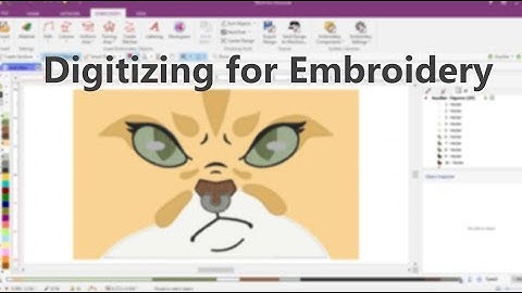 Embroidery Digitizing with Stitch Era Standard edition (Timelapse)