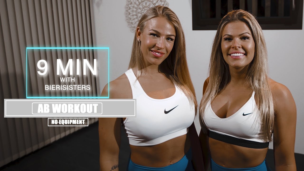 9 MIN AB WORKOUT I NO EQUIPMENT I  WITH THE BIERISISTERS