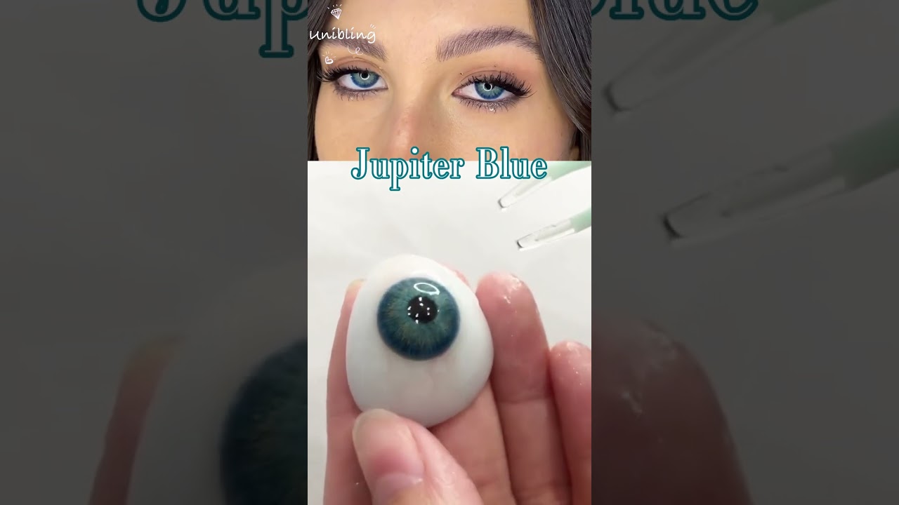 Jupiter Blue Colored Contacts For Dark Eyes😍 