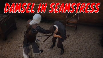 DAMSEL IN SEAMSTRESS. Cafe Theatre mission. Assassin