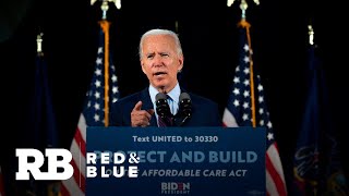 Biden leads Trump in six key swing states, according to new poll