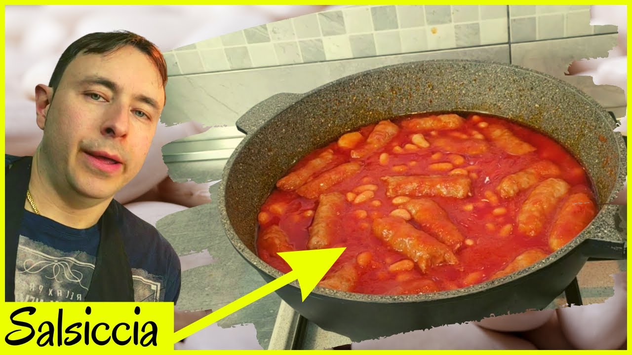 fagioli e salsiccia in umido