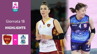 Roma - Firenze | Highlights | 18^ Giornata Campionato 23/24 | Lega Volley Femminile