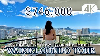 Hawaii Real Estate : PANORAMIC VIEW $746,000 (Waikiki) Spacious1/1/2+1Den-Canterbury Place