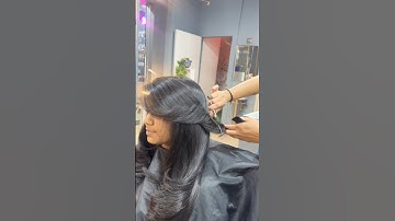 Curtain bangs 🌱🌱#viralreels #hairstyle #views #haircut #music #song #bollywood #salon #haircare
