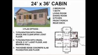 24’ X 36’ Cabin Plan
