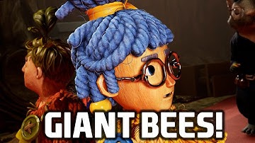 GIANT BEES ATTACK ME AND GABE! | It Takes Two Gameplay Part 3