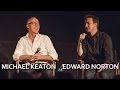 Michael Keaton and Edward Norton on Acting