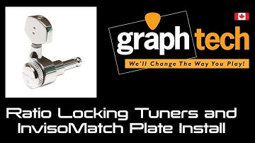 Graph Tech Ratio Locking Tuners and InvisoMatch Plate installation #graphtech #ratiotuners #install