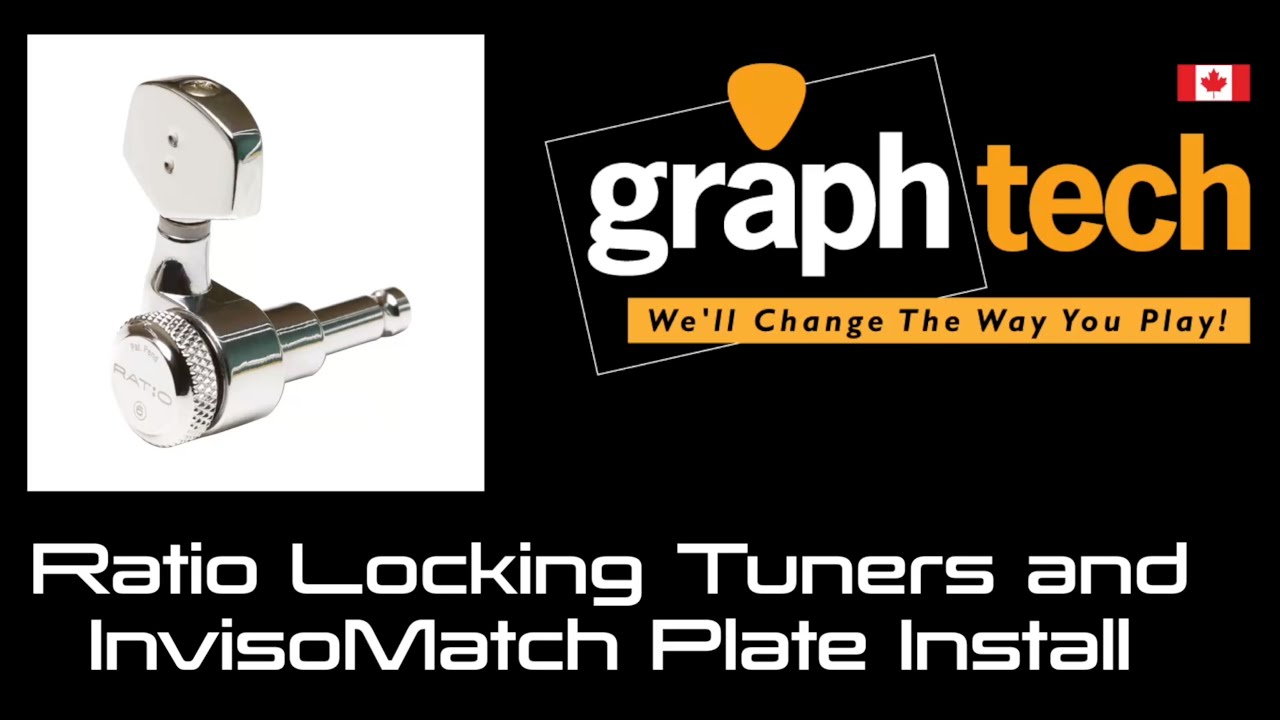 Graph Tech Ratio Locking Tuners and InvisoMatch Plate installation 